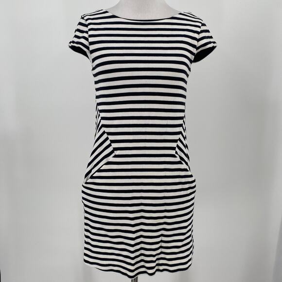 Kate Spade Black & White Striped Bow Dress Size 152 / 12Y - Picture 2 of 11